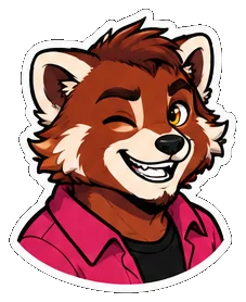 Scout sticker: cheeky wink